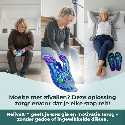 ReliveX™ Magnetische Inlegzolen | Verlies Gewicht bij ELKE STAP | 1+1 GRATIS - ReliveX
