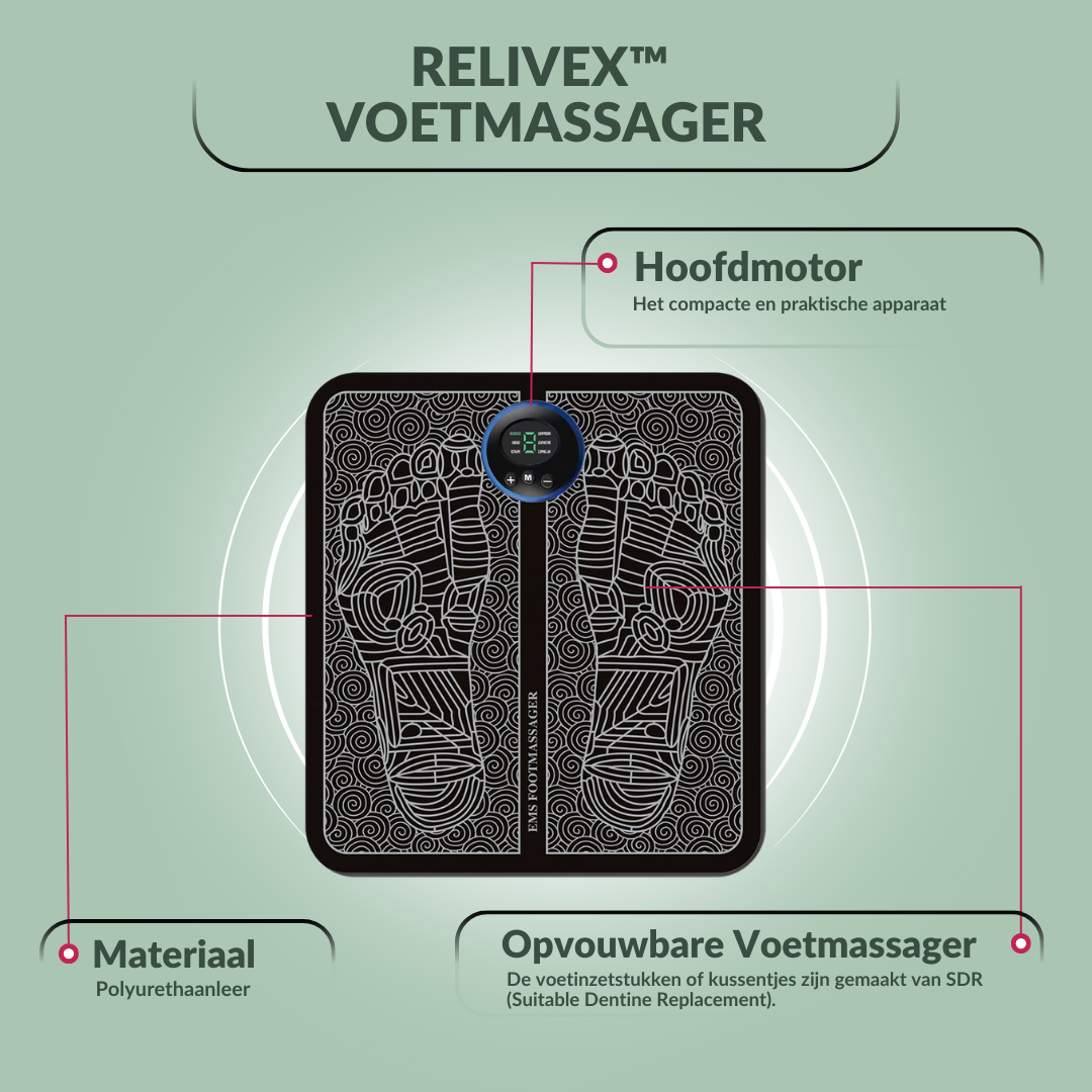 ReliveX™ Voetmassager | Alleen Vandaag 50% Korting!