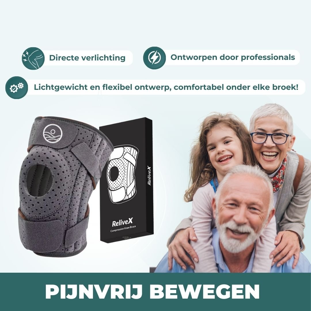ReliveX™ Orthopedische Kniebrace met Compressie - ReliveX