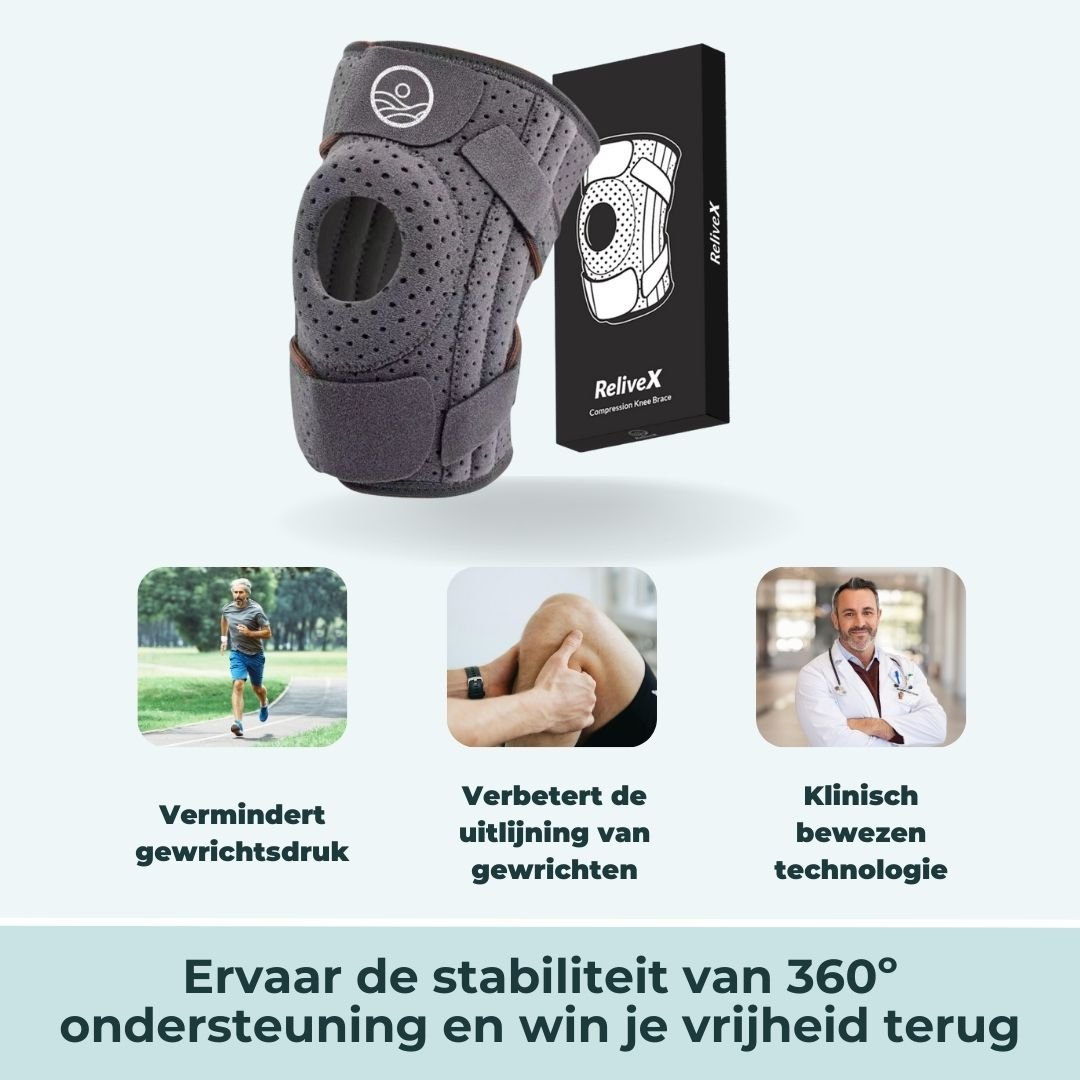 ReliveX™ Orthopedische Kniebrace met Compressie - ReliveX
