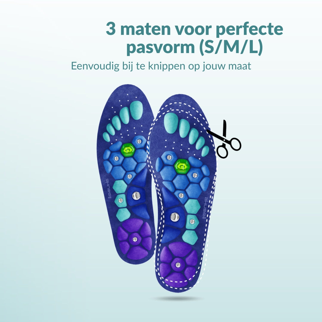 ReliveX™ Magnetische Inlegzolen – Strakker, slanker en energieker, gewoon terwijl je loopt!